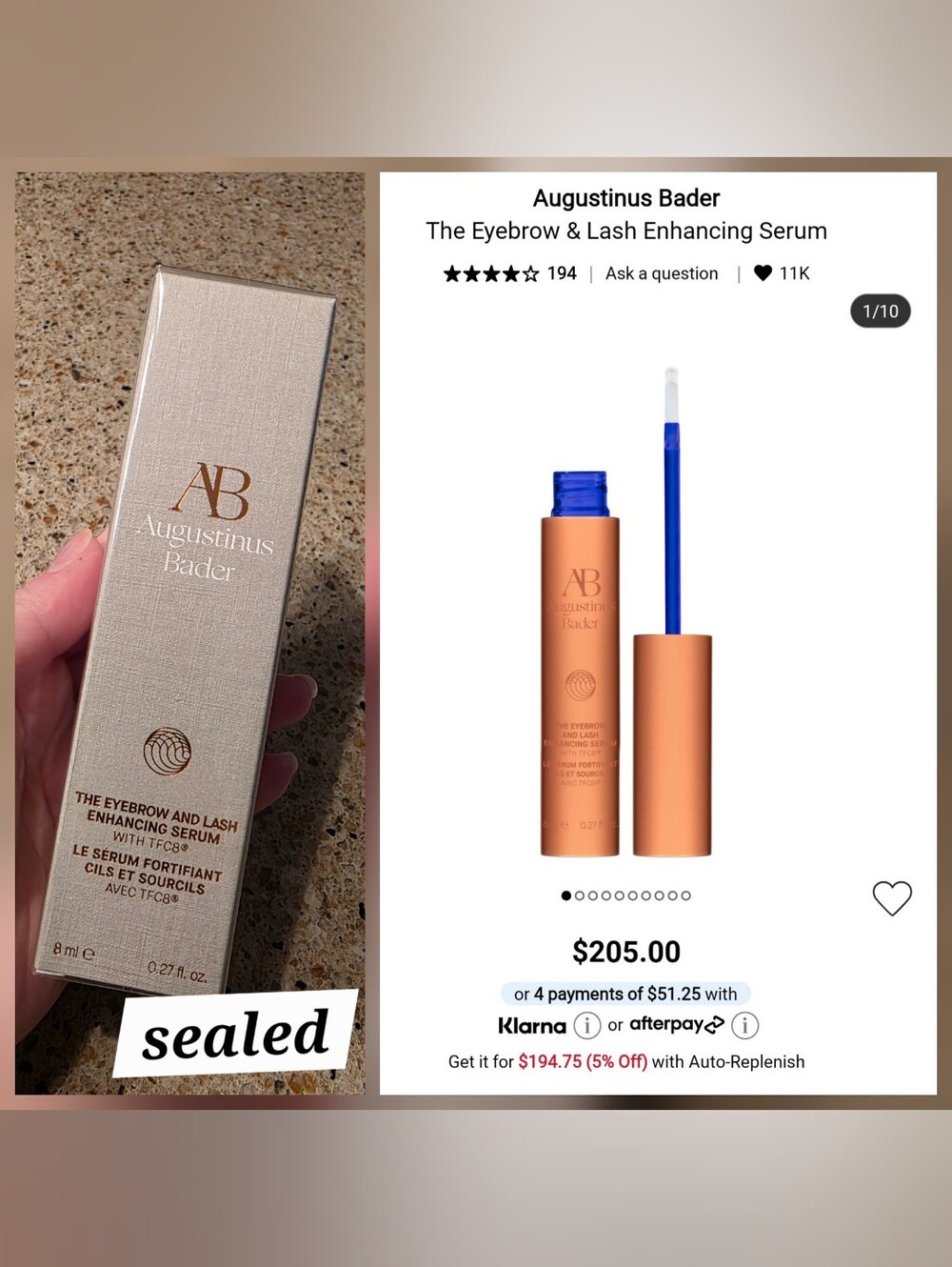 Augustinus Bader The Eyebrow & Lash Enhancing Serum